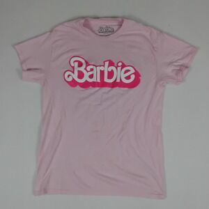Mattel Barbie Pink T-Shirt Logo Women's Cotton Tee Size Medium